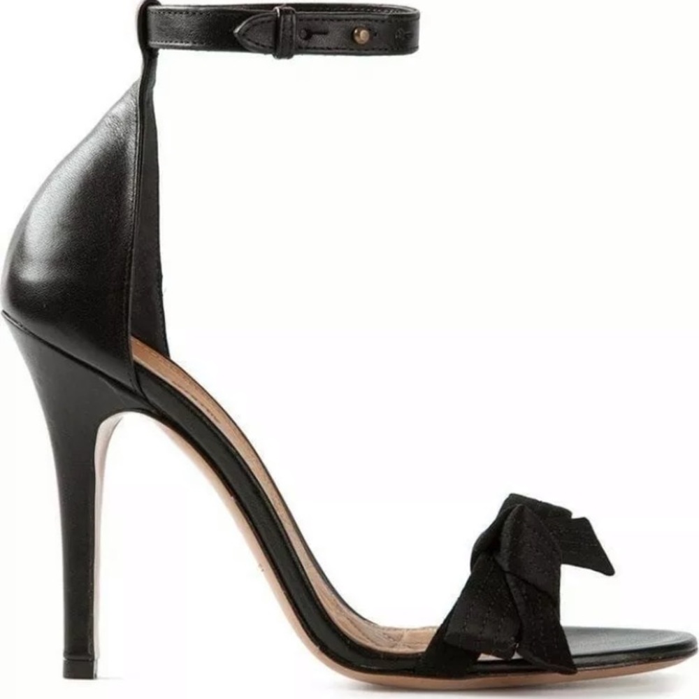 Isabel Marant silk bow strap high heel sandals